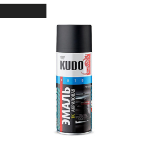 KUDO Черная матовая (акрил) 520мл СПРЕЙ