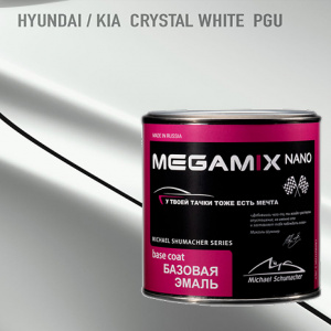 MEGA MIX PGU Hyundai / Kia White Crystal  металлик (850 мл)