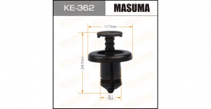 КЕ-362 Клипса  пластм. крепежная КЕ-362 (50 шт. в уп.) ЦЕНА ЗА ШТ.