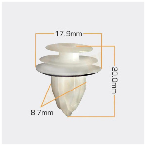 318KJ Клипса  пластм. крепежная  KJ-318 (50 шт. в уп.) ЦЕНА ЗА ШТ.