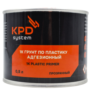 KPD SYSTEM Грунт PLASTIC PRIMER по пластмассе 1К (прозр) 0,5л