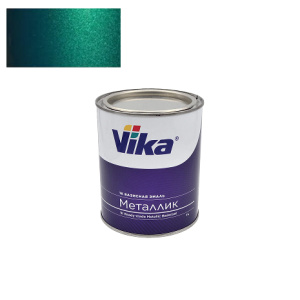 VIKA Эмаль базовая сине-зеленый перламутр 8209 металлик (0.9кг)
