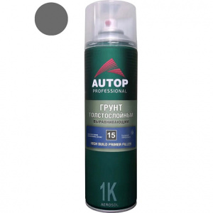 AUTOP №15 - Грунт толстослойный Серый (650мл) СПРЕЙ