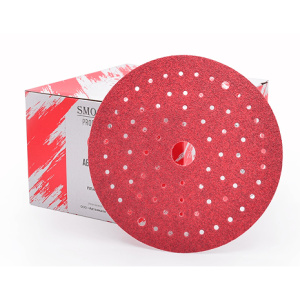 1000Р SMOOLAD 150мм Многодырочный Абразив на пластиковой основе (красный)