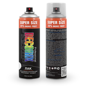 DECORIX Лак PROFESSIONAL глянцевый бесцветный СПРЕЙ (650мл) (ЛГ32)