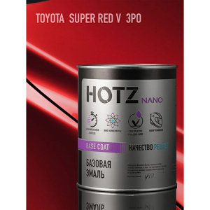 V-3P0 HOTZ Эмаль базовая Toyota Super Red  (1000 мл)