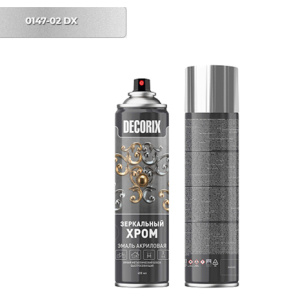 DECORIX Эффект Металлик ЗЕРКАЛЬНЫЙ ХРОМ 400мл MIRROR CHROME