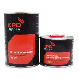 KPD SYSTEM 2K Лак прозрачный MS (1л+0,5л)