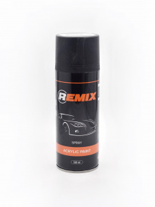 REMIX СПРЕЙ Эмаль черная матовая  (520мл)
