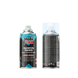 MobiCAR Удалитель наклеек и следов тонировочной плёнки со скребком СПРЕЙ (210 мл)