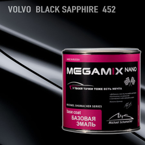 452 MEGA MIX Volvo Black Sapphire металлик (850 мл)