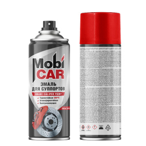 MobiCAR Эмаль для суппортов термостойкая +300°С СПРЕЙ 520 мл, Серебристый