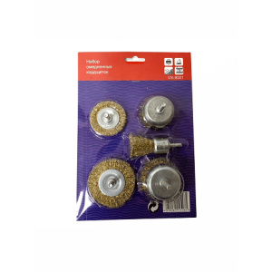 VX-9001 Набор омедненных кордщеток (5 предметов)