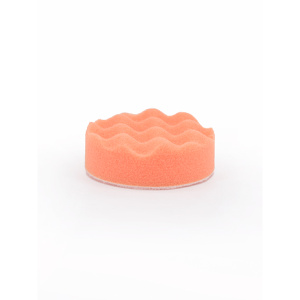 SMOOLAD Полир. круг на липучке (ОРАНЖЕВЫЙ-РИФЛЕНЫЙ-Универсальный) ПРОФЕССИОНАЛЬНЫЙ Н-30mm/D-80mm