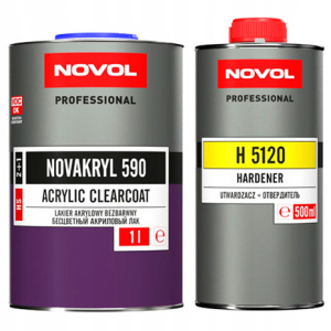 Novol Лак Novakryl HS (2+1) (590) Керамическ (1л)+H5120 отв.(0,5л)