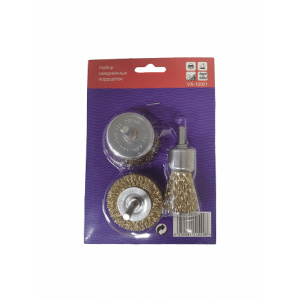 VX-10001 Набор омедненных кордщеток (3 предмета)