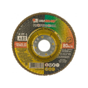 LUGA Диск лепестковый торцевой (125х22) P80