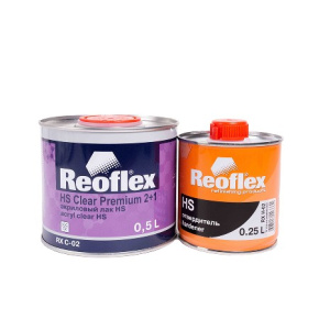 REOFLEX Лак 2К НS (2+1) акрил.+отв. (0,5л+0,25л) 