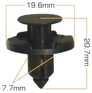 1528KJ Клипса  пластм. крепежная  KJ- 1528 (50 шт. в уп.) ЦЕНА ЗА ШТ.