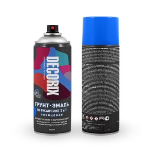 DECORIX Грунт-эмаль по ржавчине СИНИЙ 520мл