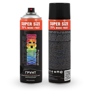 DECORIX Грунт ПРОФЕССИОНАЛЬНЫЙ СПРЕЙ (650мл) (черный)