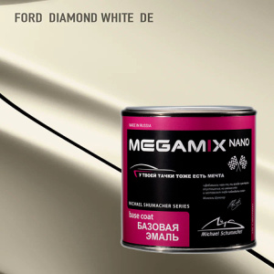 DE MEGA MIX Ford Diamond White металлик (850 мл)