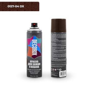 DECORIX Краска для замши и нубука коричневая СПРЕЙ 335мл