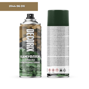 DECORIX КАМУФЛЯЖ, светопоглощающая краска, ультраматовая, 520 мл КОРИЧНЕВЫЙ