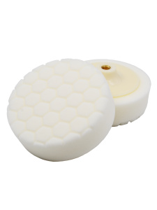 SUP Полир. круг на пластиковой основе М14, Белый D150мм (Ребристый Ромб-Шестиуголный) Универсальный