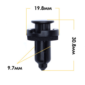 066KJ Клипса  пластм. крепежная  KJ- 066/K-066 (50 шт. в уп.) ЦЕНА ЗА ШТ.